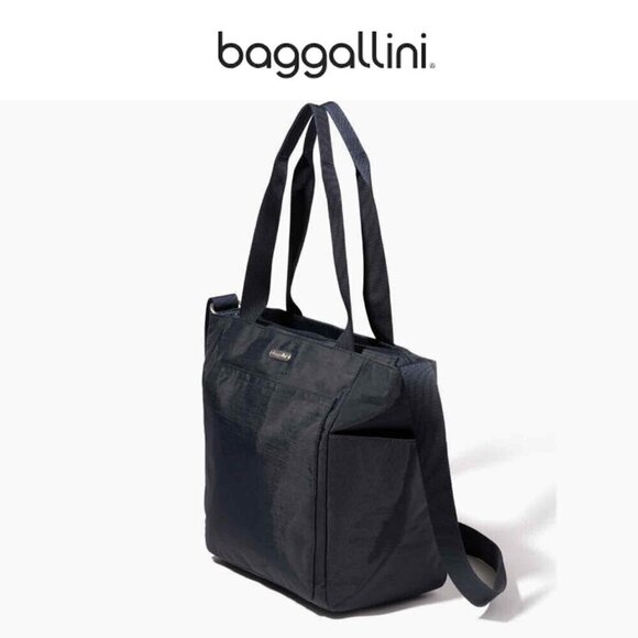 NWT!  Baggallini Get Carried Away Tote in French Navy - Picture 3 of 8